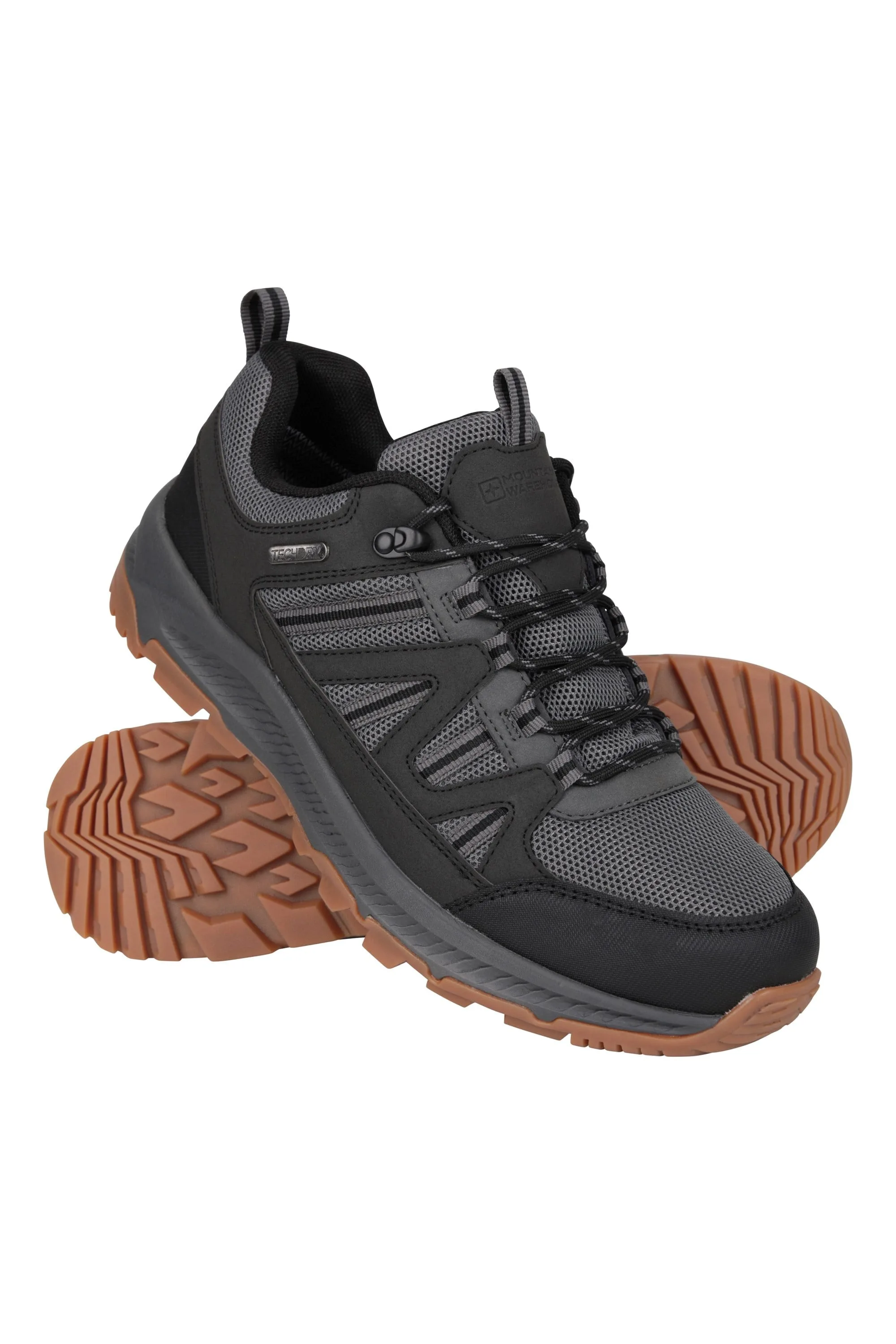 Route Mens Outdoor Waterproof Walking Shoe - Grey - Grey - Size: 11 - Mountain Warehouse - FashionsVida