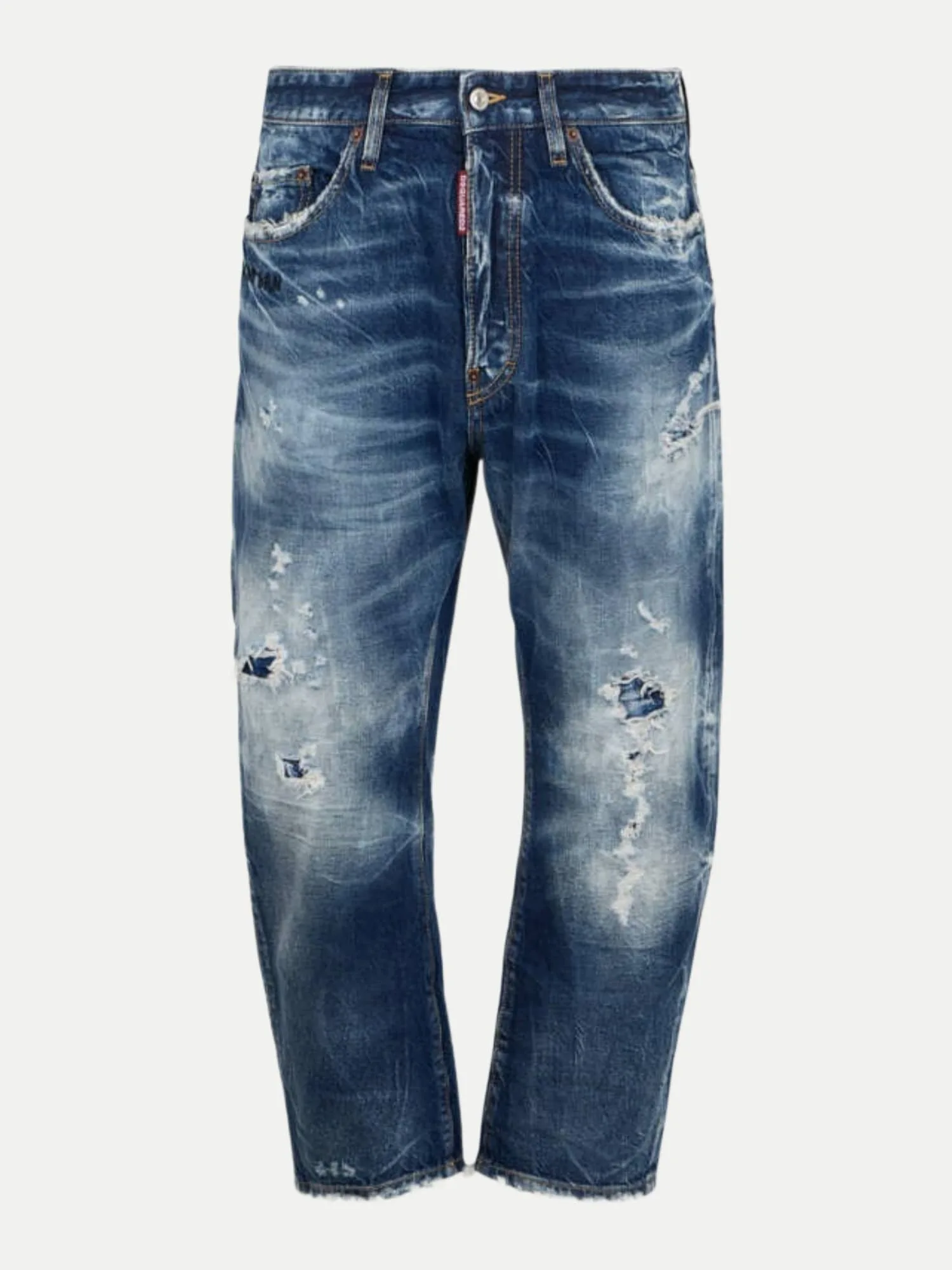 Tapered-Fit Jeans mit Vintage Details Blau 52 - Dsquared2 - FashionsVida