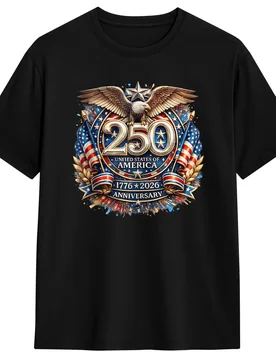 Vintage 250th Anniversary Eagle Independence 250 Years of Freedom T-Shirt Men Cotton T Shirts Short Sleeve Tees Plus Size Tops - Aliexpress - FashionsVida