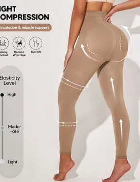 Leggings de compresión con malla, estilo básico para mujer - Shein - FashionsVida