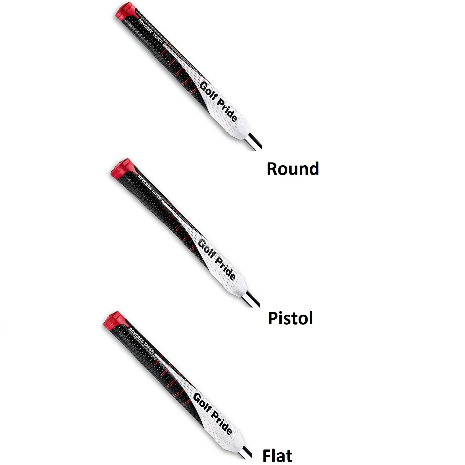 Puttergriff Reverse Taper, weiß/schwarz/rot - Golf Pride - FashionsVida