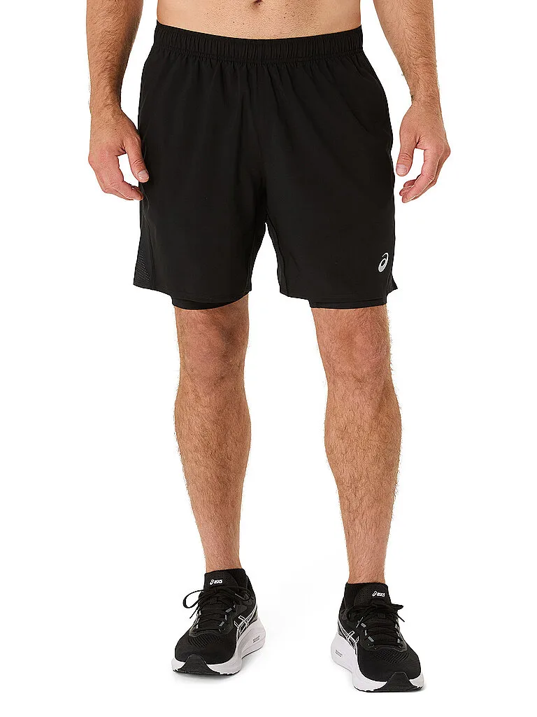 Pantaloncini da running da uomo Core 2in1 7in nero S - Asics - FashionsVida