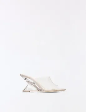 Compensées Vinyle 36 Transparent - Bershka - FashionsVida