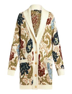 Etro Maxi Cardigan Beige