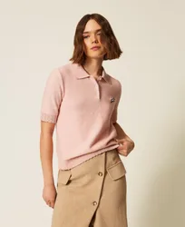 Twinset Pull polo avec broche