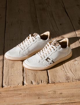 Sneakers da uomo bianco in pelle Aurelius 44