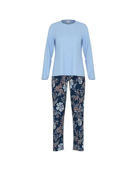 Pyjama NOSTALGIA deep marine dunkelblau 48 damen