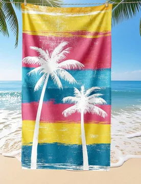 Pieza Toalla de playa, esencial de playa, decoración de vacaciones y baño, súper absorbente, adecuada para baño, natación, fitness, yoga, microfi - Shein - FashionsVida