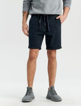 Pantaloncini in denim - steel blue