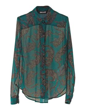 Just Cavalli Camicia Crepe Leopardi