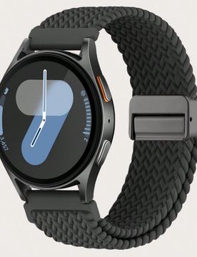 Correa de reloj de nailon trenzado con hebilla magnética de 20mm compatible con Samsung Galaxy Watch 4 5 6 7 FE 40mm 44mm/Watch 4 6 Classic 42mm 46mm