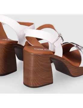 Sandalias de tacón de mujer en color con cierre de hebilla - Chika10 - FashionsVida