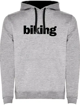 Sweat à Capuche Word Biking Two-colour - Kruskis - FashionsVida