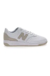Sneakers bianche e oro con tomaia traforata BB80RTG 39½
