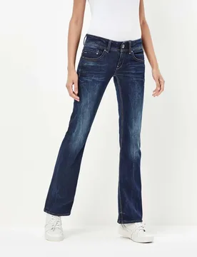 Jean Midge Mid Waist Bootcut Dark Aged 29 - G-Star - FashionsVida