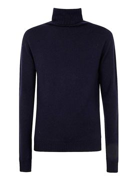 Maglione in lana merino con collo alto