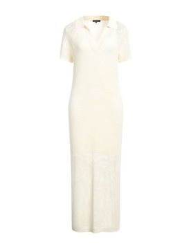 Vestido midi Mujer Marfil XS,XXS Mujer