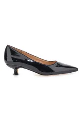 Décolleté nere in vernice con tacco basso 9904H18 36