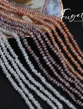 AAAA High Luster Flat Pearl Natural Freshwater Pearl 100% Real Beads 3-4mm Charms for DIY Women Men Necklace Jewelry Making - Aliexpress - FashionsVida