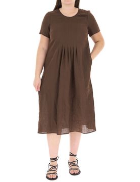 Abito in lino MARRONE 51