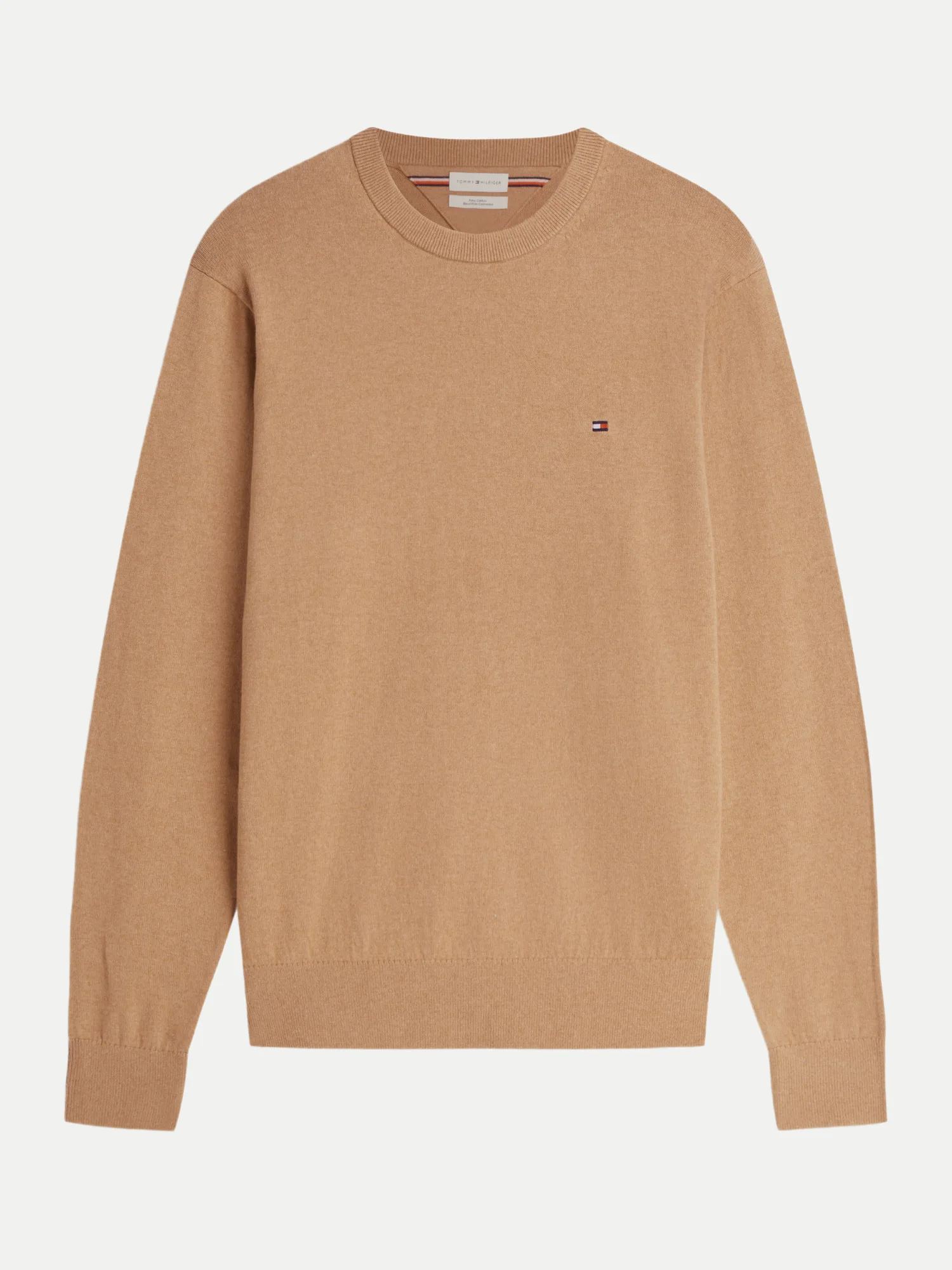Pullover mit Logo-Stickerei Beige L - Tommy hilfiger - FashionsVida