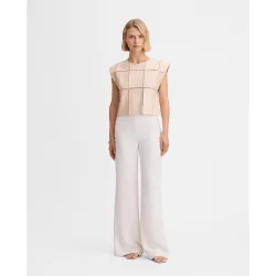 Top de mujer napa detalle entredós