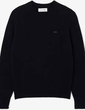 De lana cardada de punto 3D en azul - Lacoste - FashionsVida