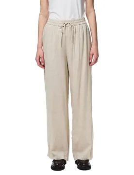 Pantaloni A Vita Alta Pia Wide Leg Birch / Melange 2XL