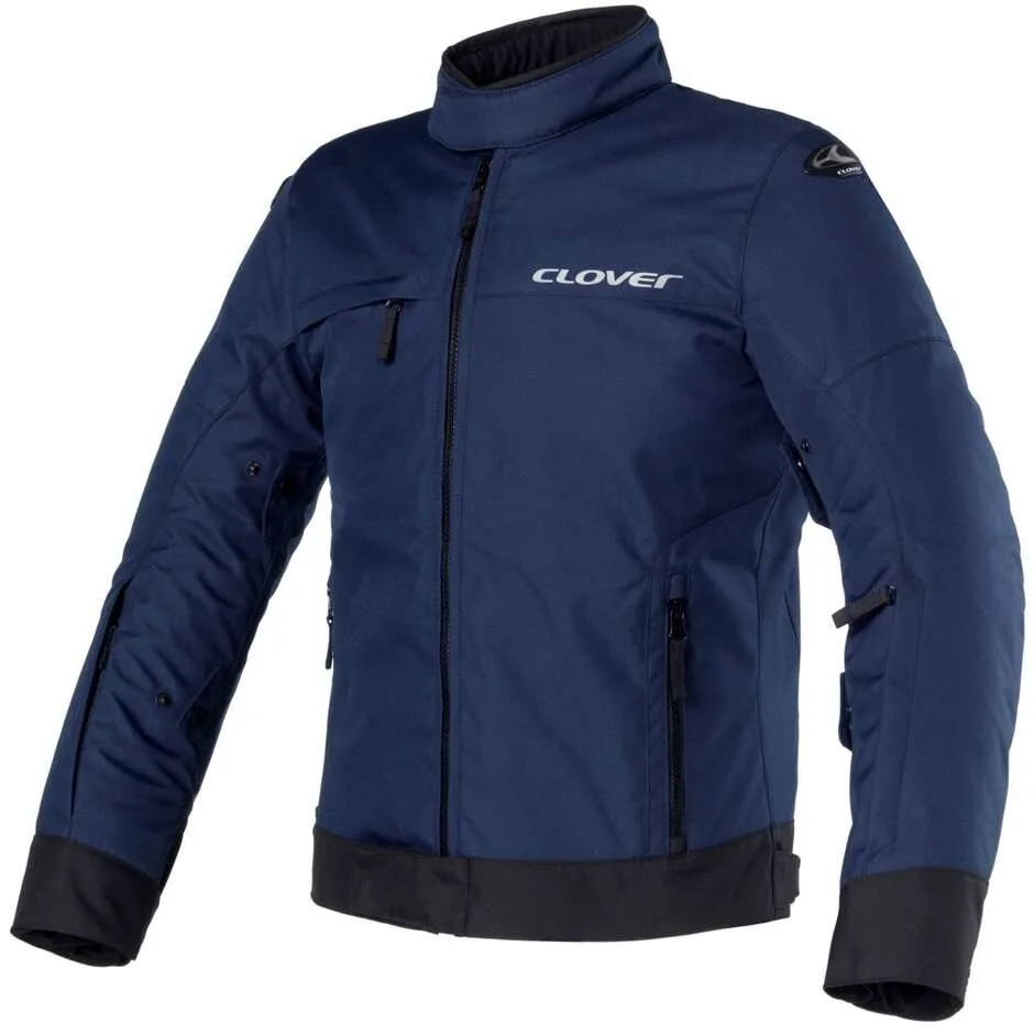 Giacca Moto LOOPING Navy Nero taglia L - Clover - FashionsVida