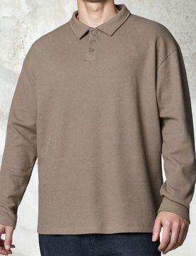 Sinsay - Felpa polo - beige