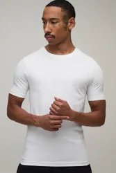 Herren 2er-Pack Körperbetontes T-Shirt White Größe Small