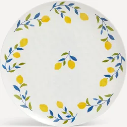 Plato llano de melamina Alquería