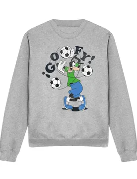 Unisex Goofy Football Tangle Sweatshirt, Athletic Heather in Light Grey Size: XL - Light Grey - Size: XL - Disney - FashionsVida