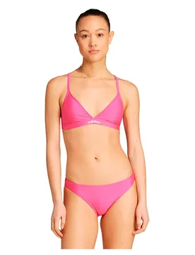 Triangle 2-way Straps Bikini Shock Pink / White 38 Women - Adidas - FashionsVida