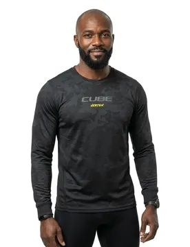 Maglia Da Enduro A Maniche Lunghe Vertex Flow Black