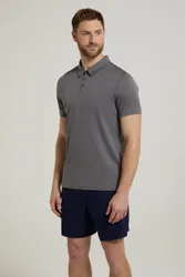 Endurance Isocool Mens Polo - Grey - Grey - Size: 4XL