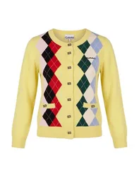 Strickjacke Damen Gelb S Damen