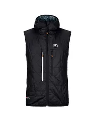 Herren Isoweste Piz Boé Swisswool schwarz S M