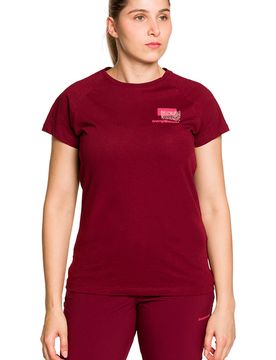 Wakool camiseta montaña manga corta mujer Granate (M)