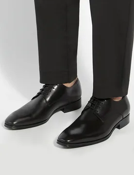 Wide Fit Leather Oxford Shoes Black male - Dune london - FashionsVida