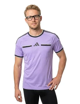 T-shirt à Manches Courtes Referee 26 Violet Fusion / Black XS - Adidas - FashionsVida