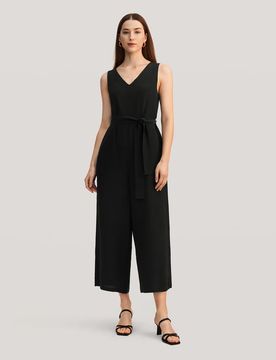 Combinaison Soie Large Chic T38 - Élégante et Confortable en Crêpe de Chine