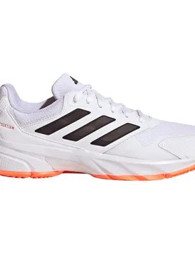 Courtjam Control 3 All Court Shoes Ftwr White / Core Black / Lucid Orange UK 8.5 - Adidas - FashionsVida