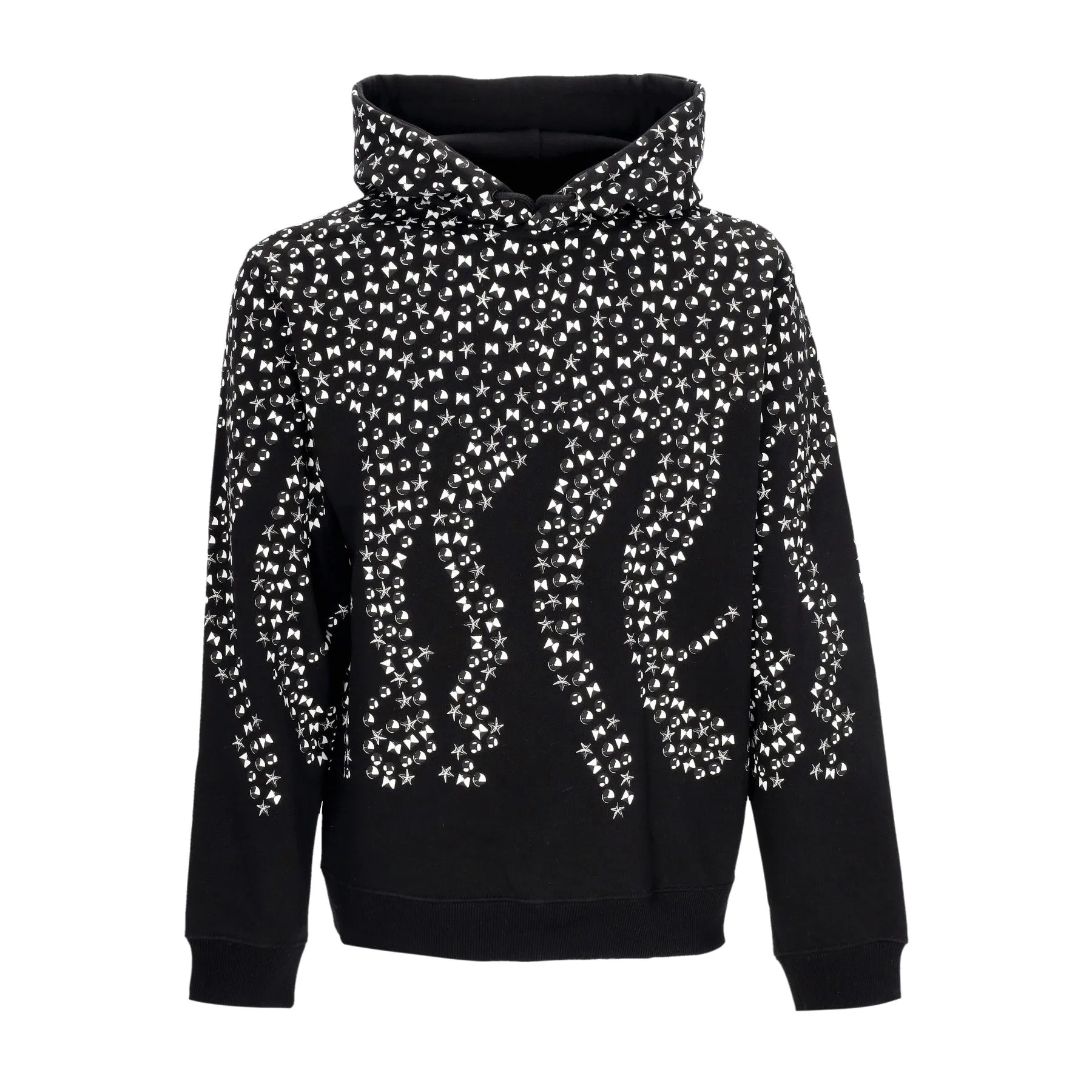 Felpa Cappuccio Uomo Studs Hoodie Black - Octopus - FashionsVida