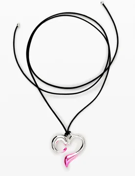 Pendentif cœur cordon zalio MATERIAL FINISHES U female - Desigual - FashionsVida