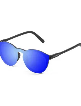 Lunettes De Soleil Riga Matte Black Revo Blue Flat/CAT3 Homme - Paloalto - FashionsVida