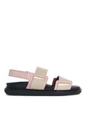 Sandali Fussbett in pelle rosa
