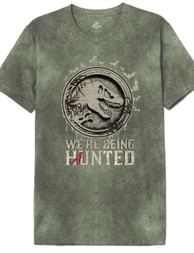 T-Shirt - Haunted Jurassic - S bis XXL - für Männer - Größe L - khaki - Lizenzierter Fanartikel - Männer - male - Jurassic Park - FashionsVida