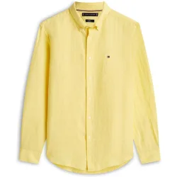 Camisa de hombre de manga larga de lino tallas grandes