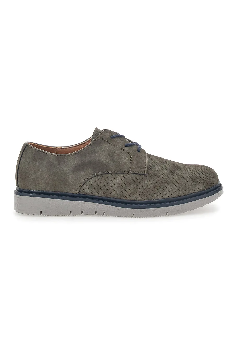 Scarpe Stringate Grigie Con Effetto Suede 150093 42 - JOHES LAND - FashionsVida